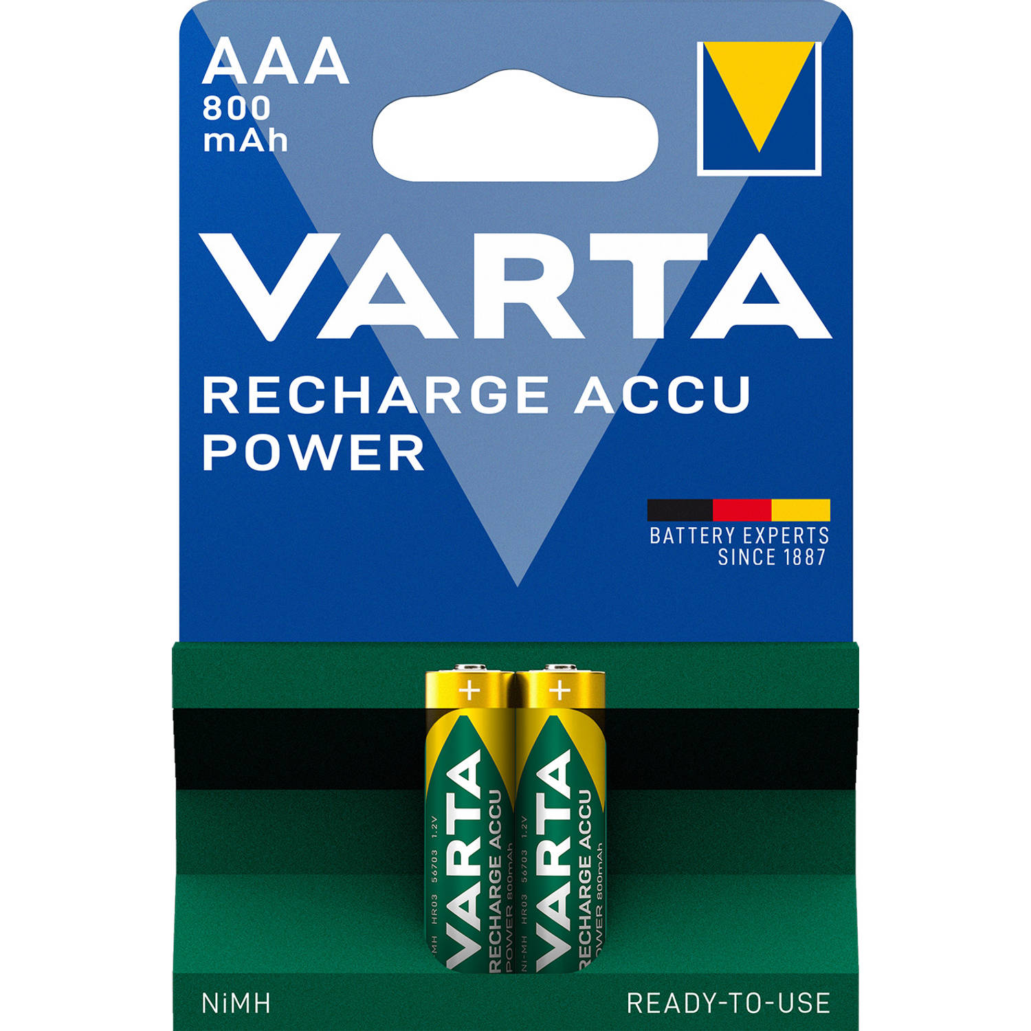 Gietvorm prachtig lenen Varta oplaadbare batterijen - AAA 800 mAh | Blokker