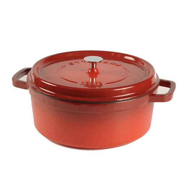 Cuisinova gietijzeren braadpan - Ø 24 cm - 4,2 - rood