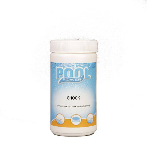 Zwembad onderhoud Pool Power Shock chloor granulaat 1 KG - Zwembadreinigingsmiddelen