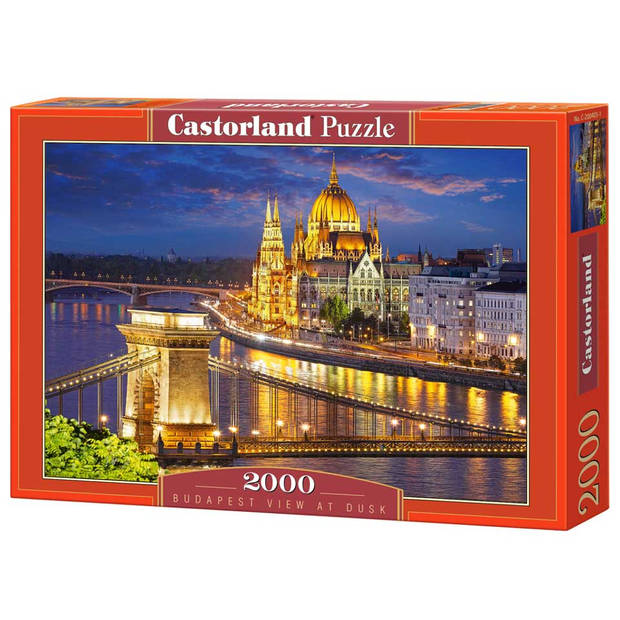 Castorland puzzel Budapest view at dusk - 2000 stukjes
