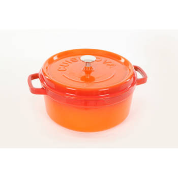 Cuisinova gietijzeren braadpan - Ø 20 cm - 2,5 l - oranje