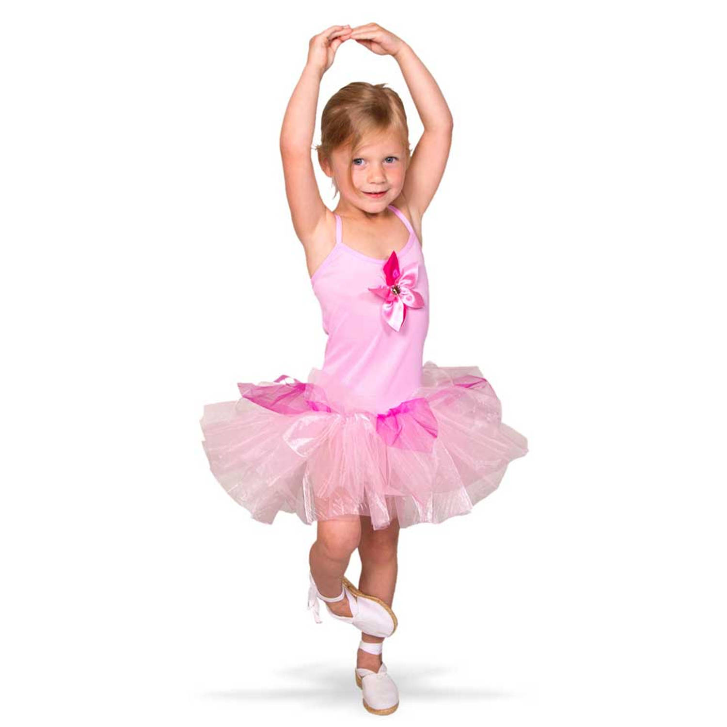 Ballerina kostuum voor meisjes 6-8 jaar (M)