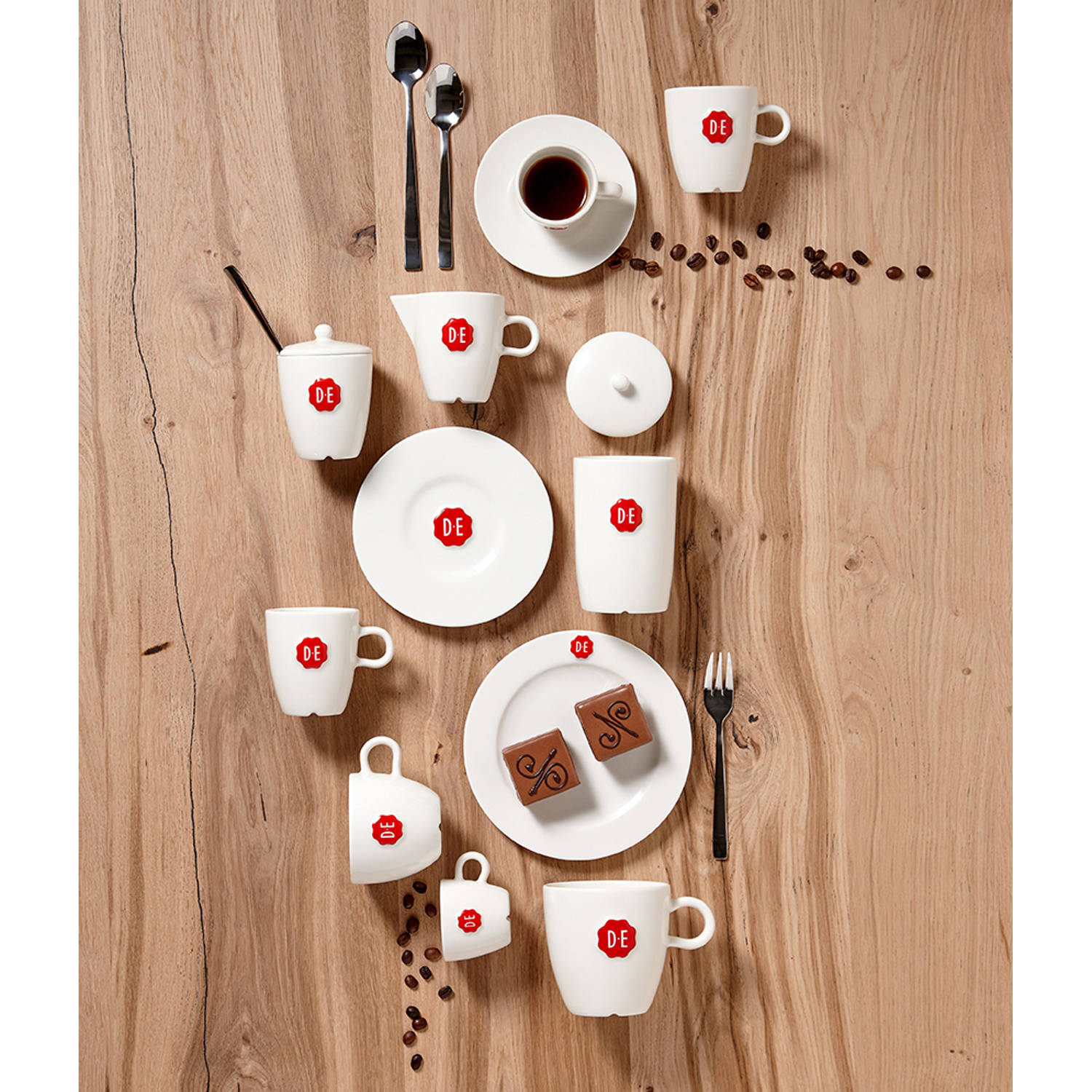 Gemeenten efficiëntie zoals dat Douwe Egberts koffiekop - 15 cl - wit | Blokker