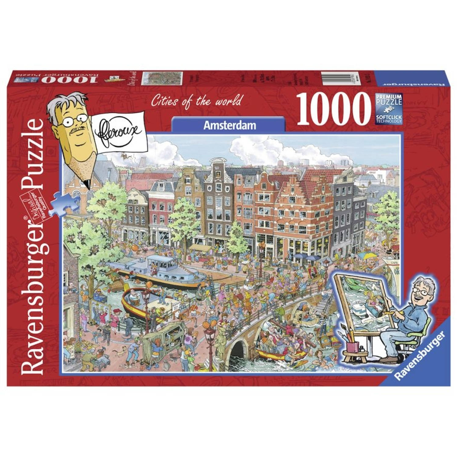 droog betaling Raad Ravensburger puzzel Fleroux Amsterdam - 1000 stukjes | Blokker