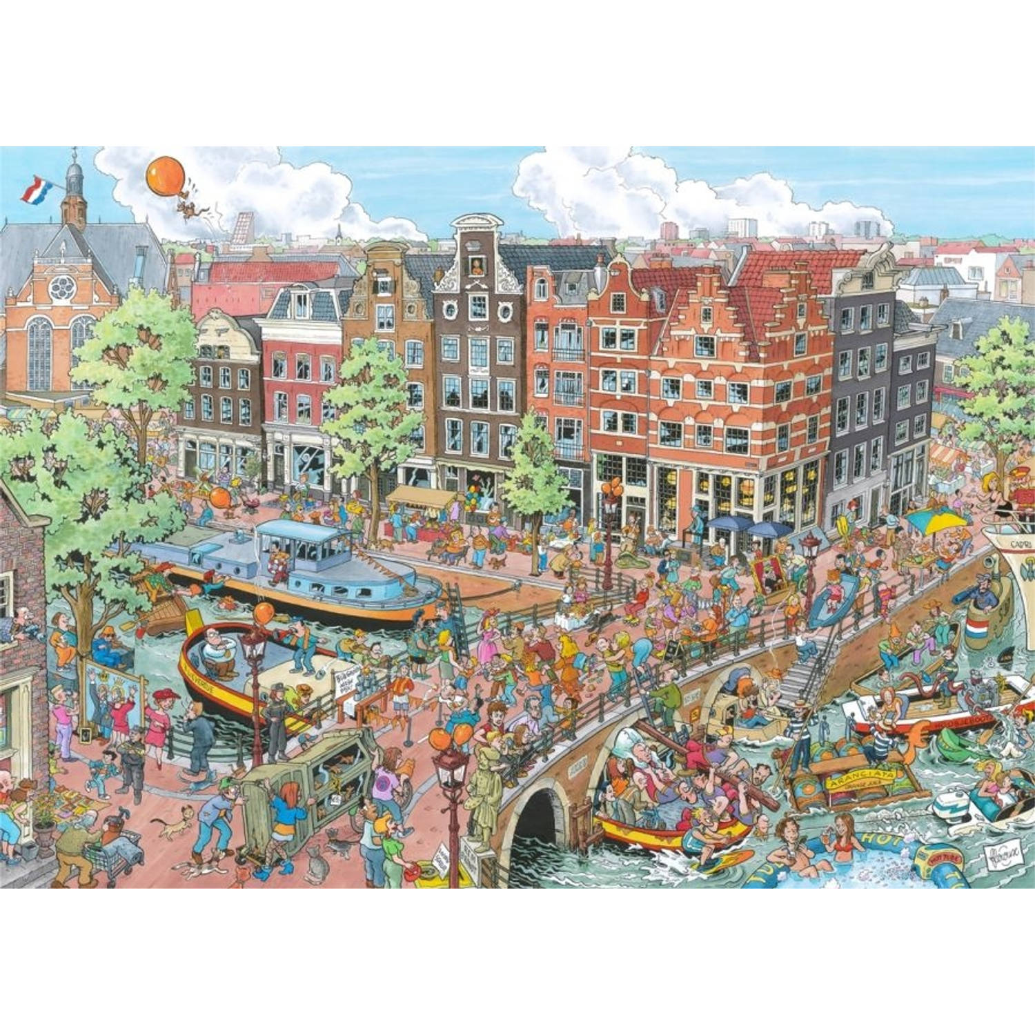 droog betaling Raad Ravensburger puzzel Fleroux Amsterdam - 1000 stukjes | Blokker