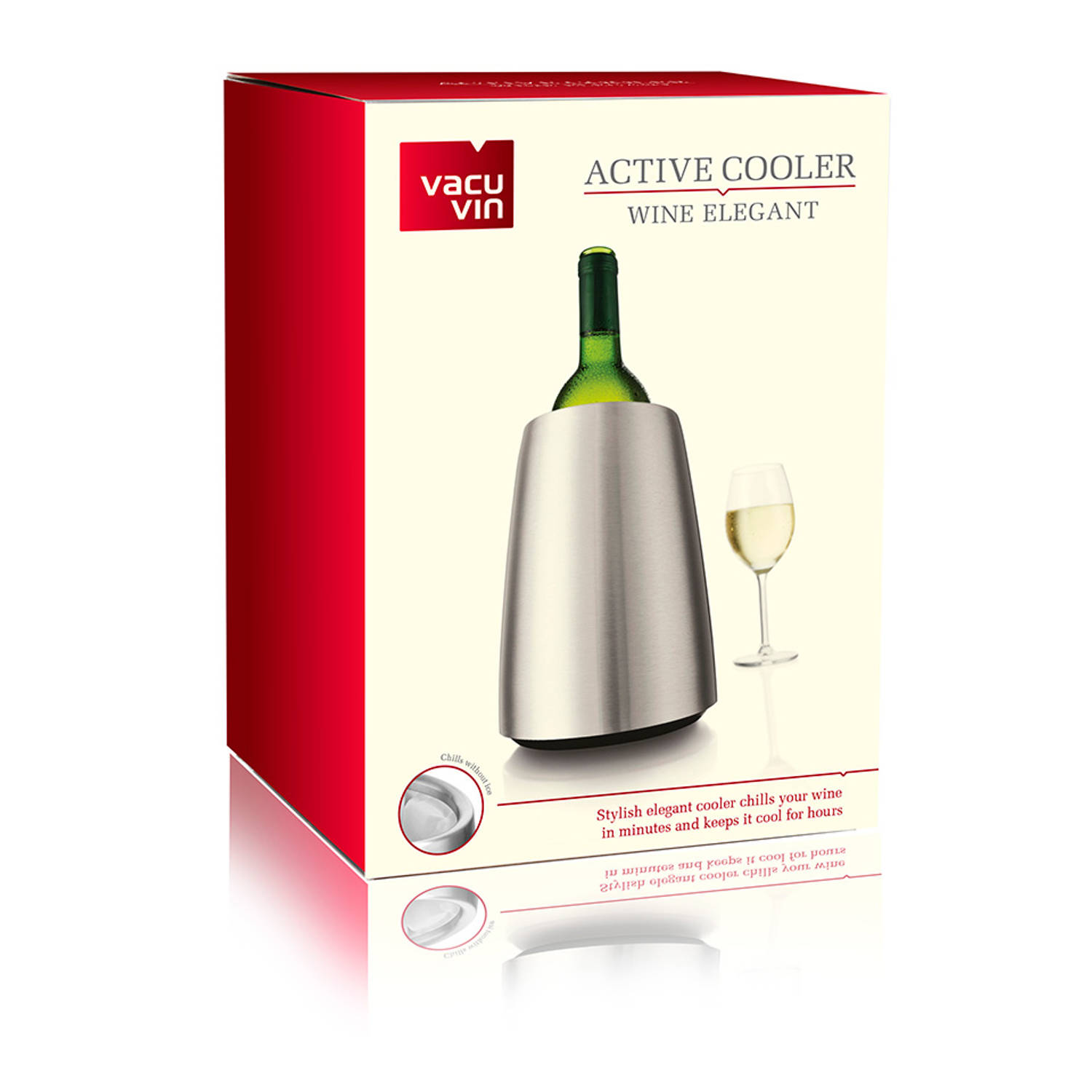 gastvrouw Perseus Doelwit Vacu Vin Rapid Ice wijnkoeler - RVS Elegant | Blokker