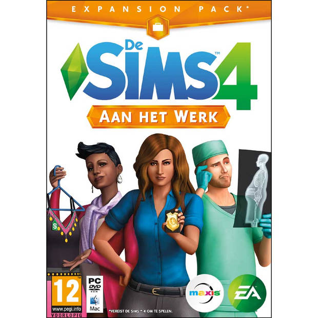 PC De Sims 4 Aan het werk