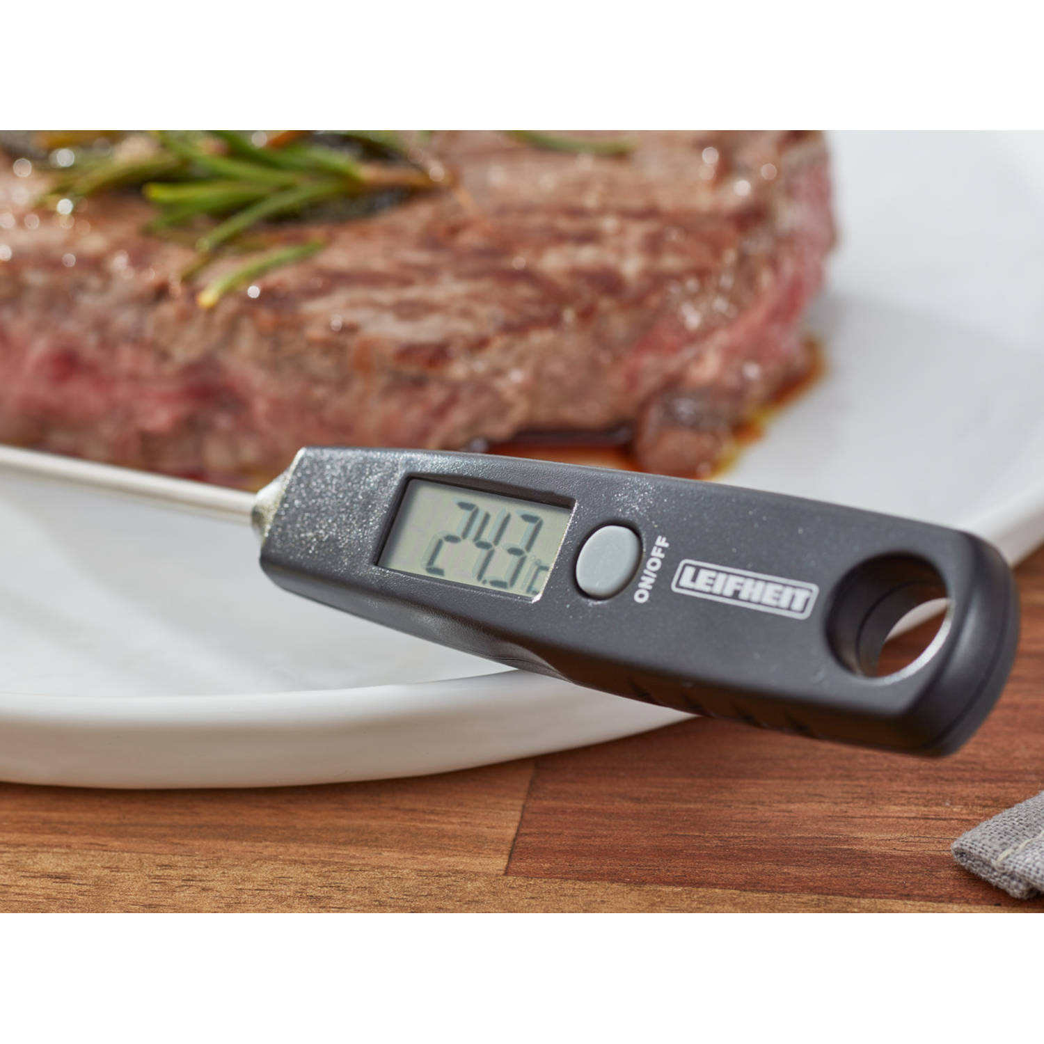 Besmettelijke ziekte lever R Leifheit digitale universele keukenthermometer | Blokker