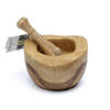 Bowls and Dishes Pure Olive Wood vijzel - Olijfhout - 14 cm
