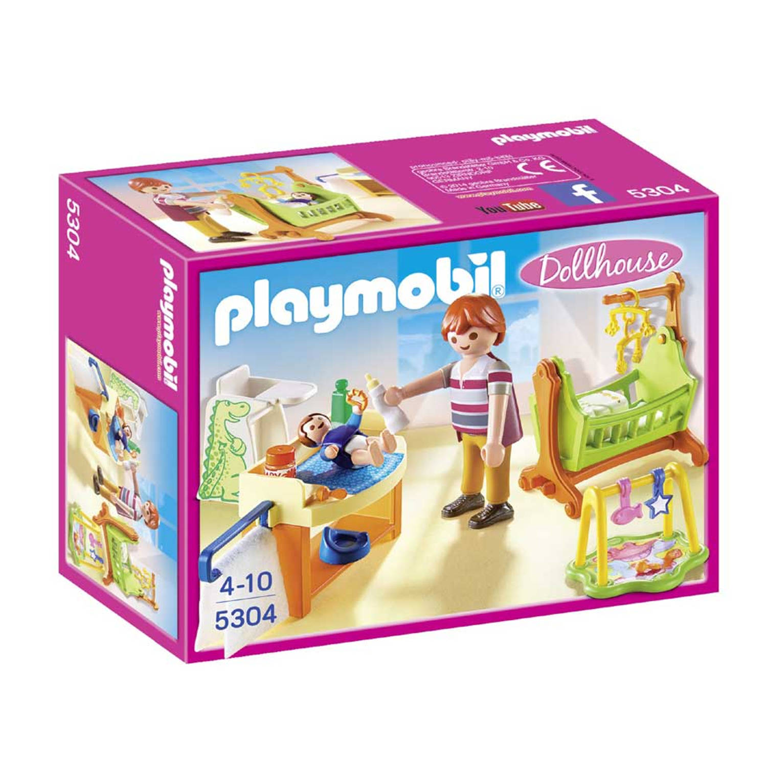 Articulatie Interessant Bedenken Playmobil Dollhouse - babykamer met wieg 5304 | Blokker