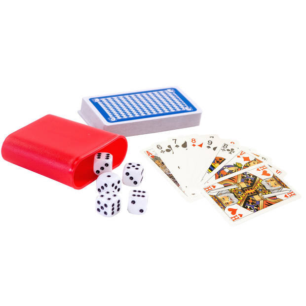 Spelletjes box 100 kaart en dobbelspellen