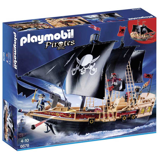 PLAYMOBIL Pirates piraten aanvalsschip 6678