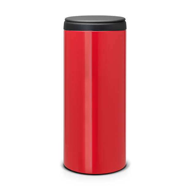 Brabantia FlipBin afvalemmer 30 liter met kunststof binnenemmer - Passion Red / Dark Grey