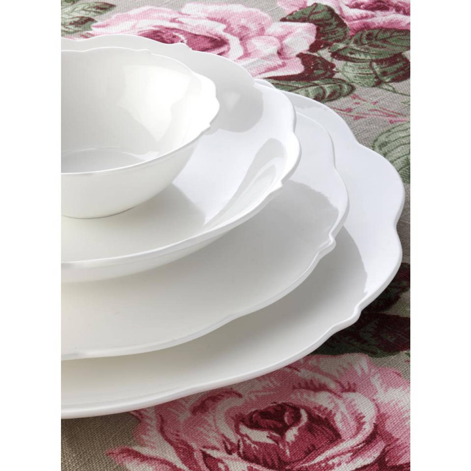 Maxwell and White Rose koffie & dinerset serviesset 30-delig - 6 persoons | Blokker