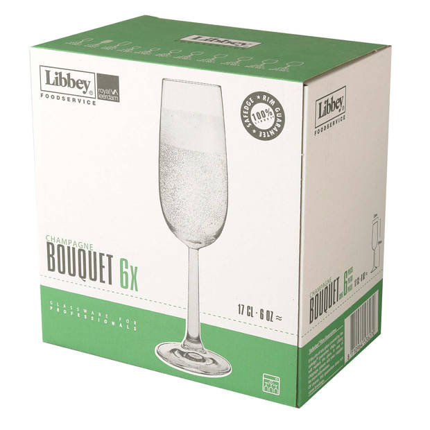 Royal Leerdam Bouquet champagneflûte - 17 cl - 6 stuks