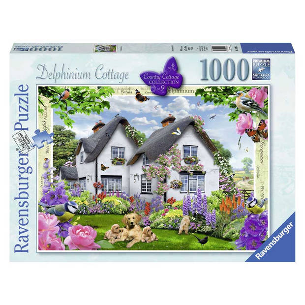 Ravensburger puzzel delphinium cottage - 1000 stukjes