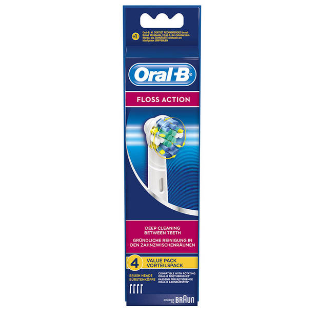 Oral-B opzetborstels Floss Action - 4 stuks