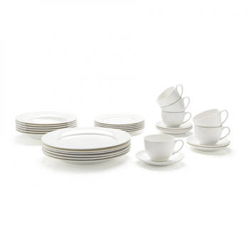Maxwell and Williams Cashmere koffie & diner serviesset - 30-delig - 6 persoons
