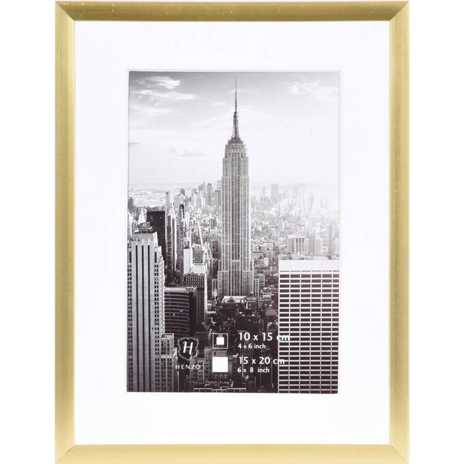 Henzo fotolijst Manhattan 15x20 cm goud