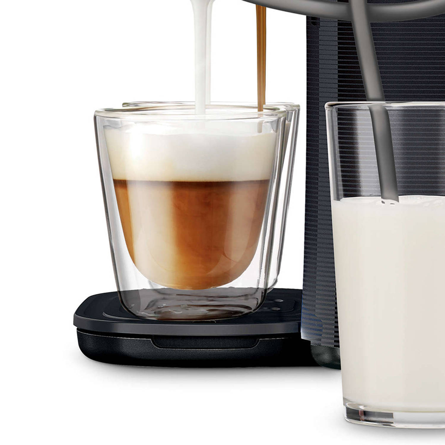 Onvoorziene omstandigheden Gewoon Echt Philips SENSEO® Latte Duo koffiepadmachine HD7855/50 - zwart | Blokker
