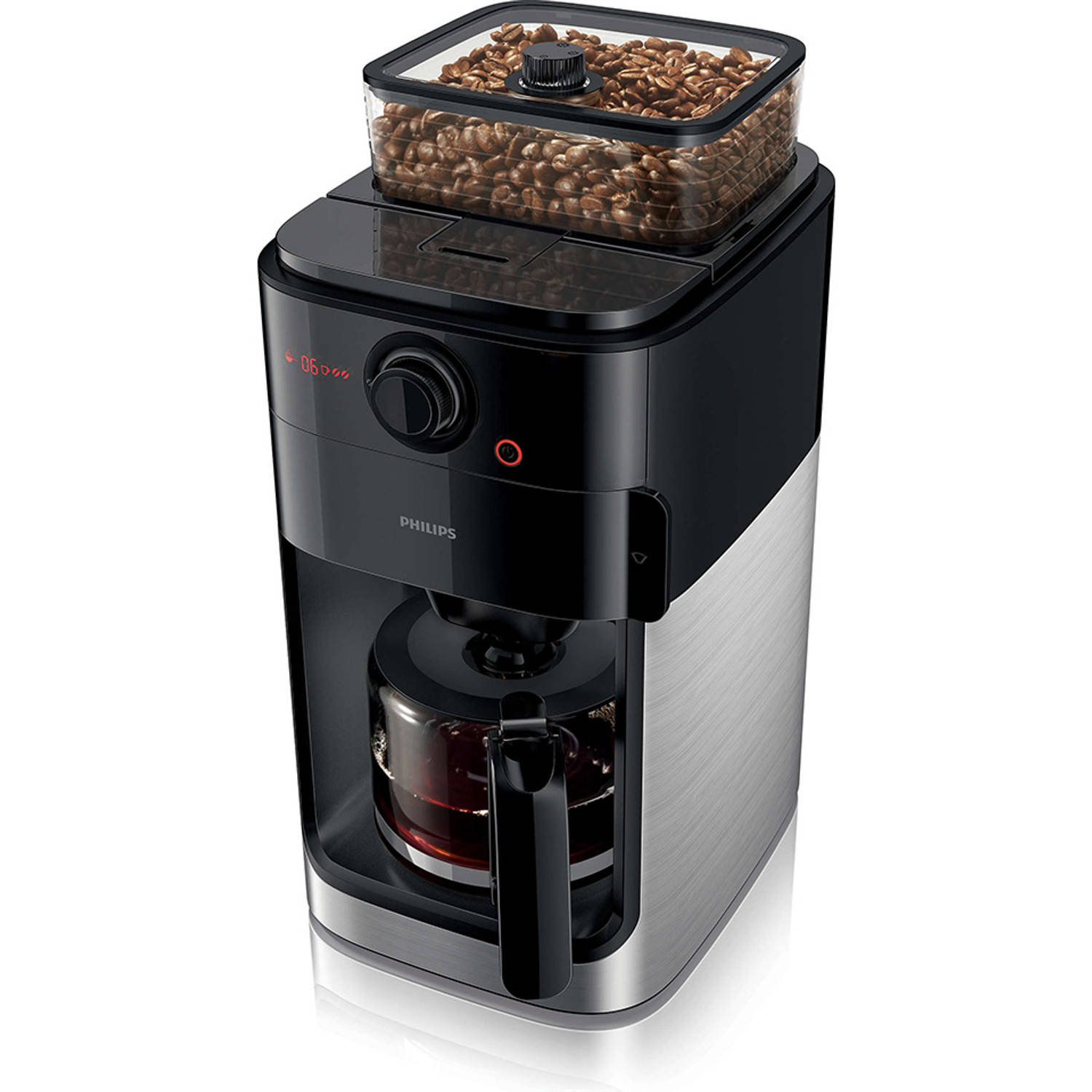 Verslagen Stimulans zuiverheid Philips koffiezetapparaat/bonenmachine Grind & Brew HD7765/00 -  zwart/metaal | Blokker