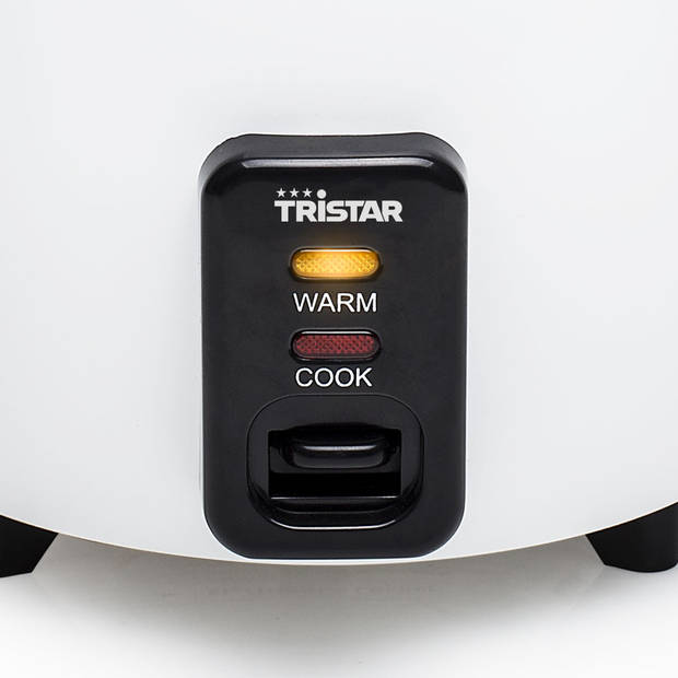 Tristar RK-6117 Rijstkoker – 0.6 liter – Warmhoudfunctie - Wit- Compleet met lepel,maatbeker en spatel