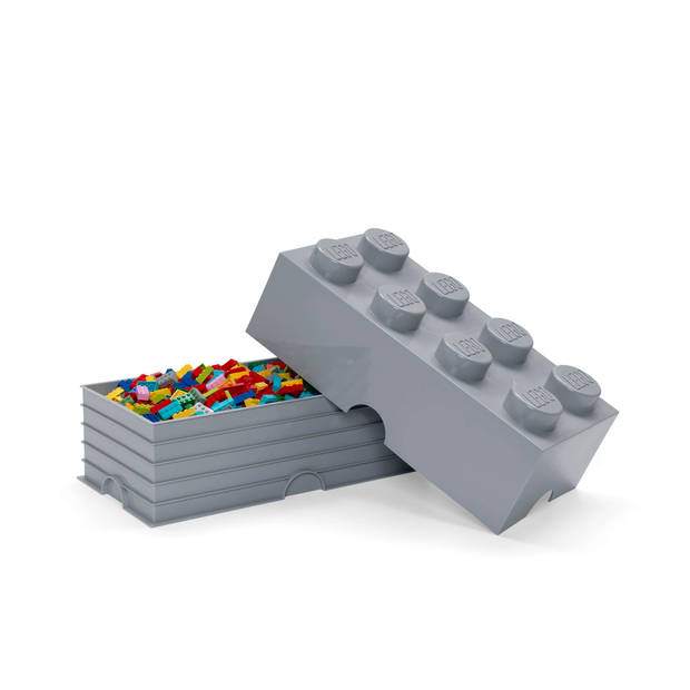 LEGO Brick 8 opbergbox - grijs