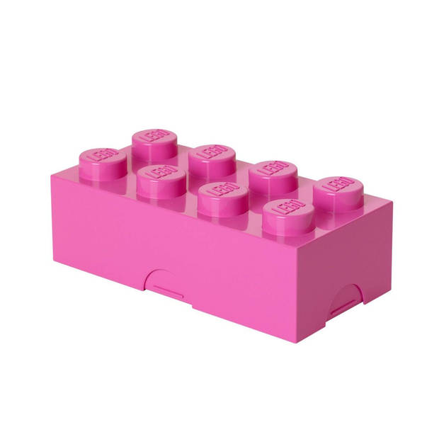 Lego - Lunchbox Brick 8 - Polypropyleen - Roze