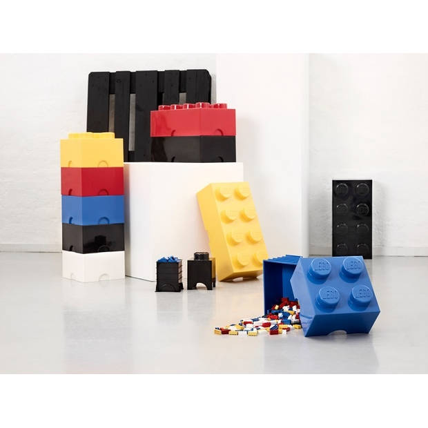 LEGO - Set van 2 - Opbergbox Brick 4, Rood - LEGO