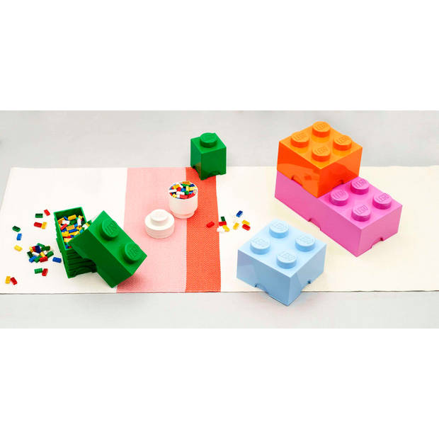 Lego - Opbergbox Brick 4 - Polypropyleen - Oranje