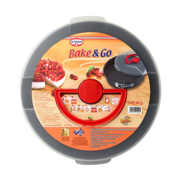 Dr. Oetker Bake&Go Springvorm met draagdeksel - Ø 26 cm