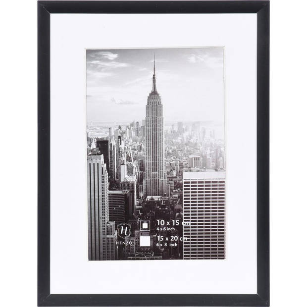 Henzo fotolijst Manhattan - 15 x 20 cm - zwart