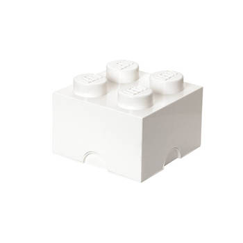 Blokker LEGO Brick 4 opbergbox - wit aanbieding