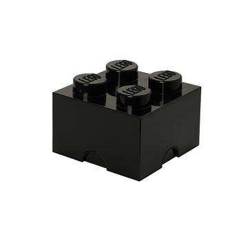 LEGO Brick 4 opbergbox - zwart
