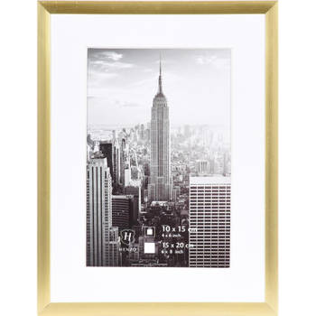 Henzo fotolijst Manhattan - 15 x 20 cm - goudkleurig