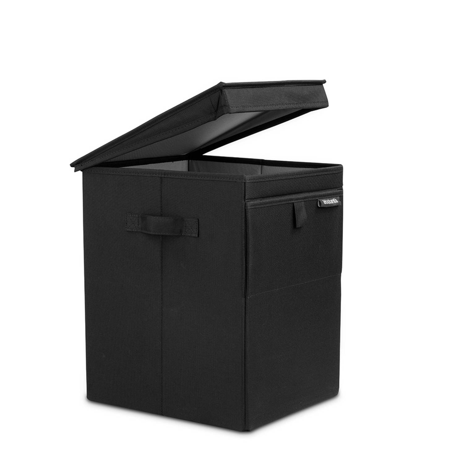 Beurs Doe alles met mijn kracht Aanbeveling Brabantia stapelbare wasbox 35 l - Black | Blokker
