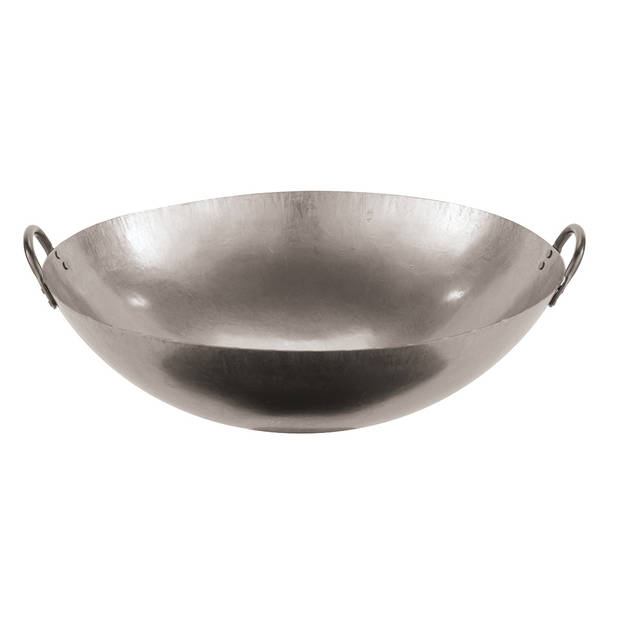 Paderno wokpan - incl. 2 handvaten - staal - ø 45,5 cm