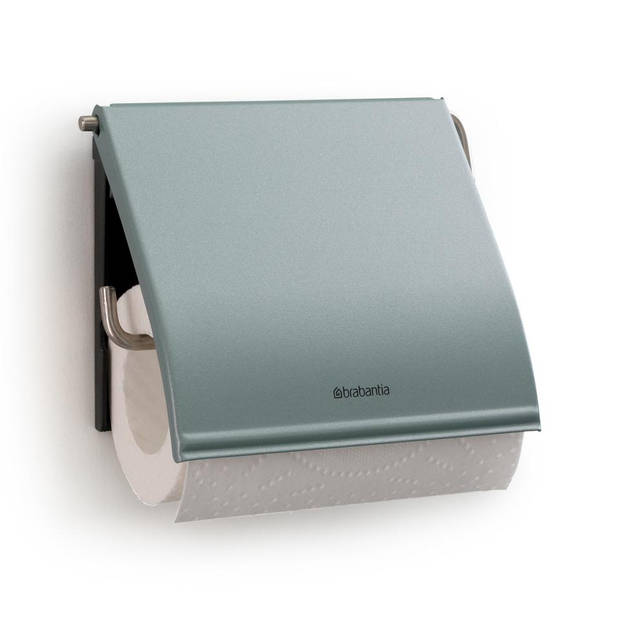 Brabantia Classic toiletrolhouder met klep - metallic mint