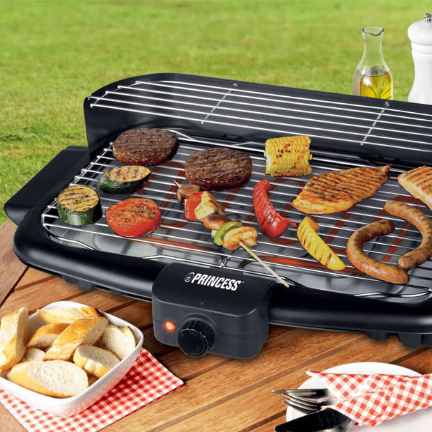 Princess 112247 Elektrische barbecue - Inclusief statief - Groot formaat