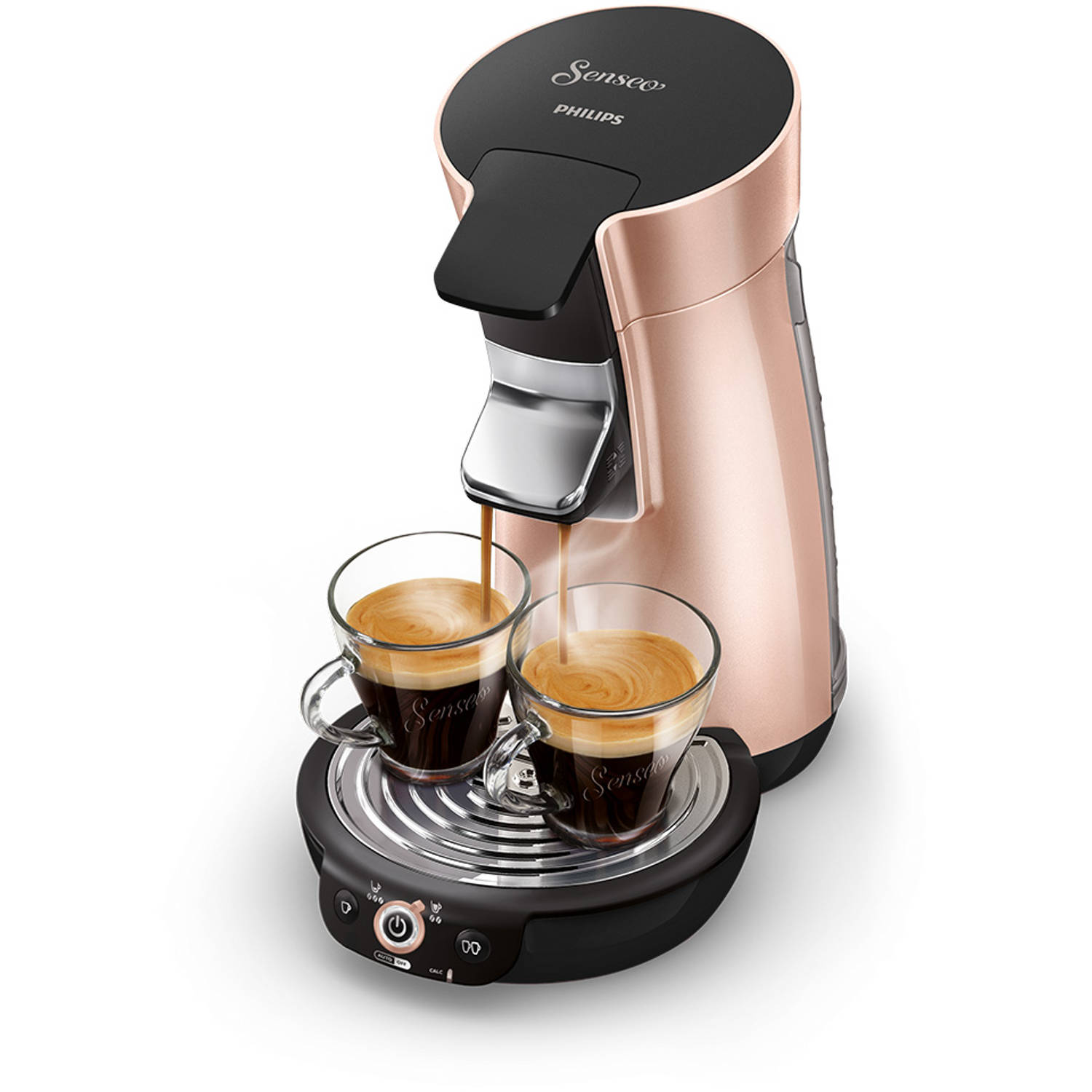 Doe mee monteren Tientallen Philips SENSEO® Viva Café koffiepadmachine HD7831/30 - roze/koper | Blokker
