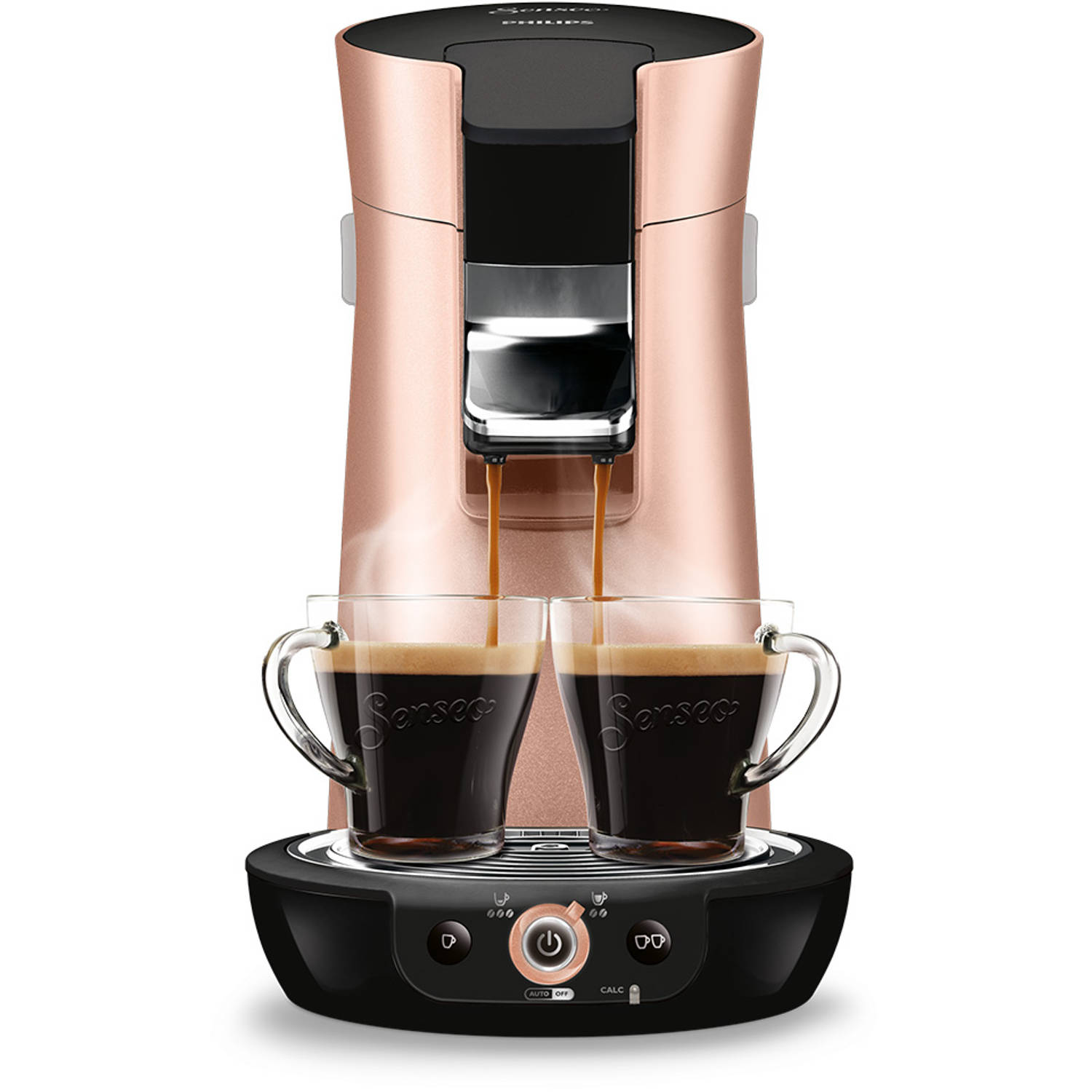 Eentonig Gevoel feit Philips SENSEO® Viva Café koffiepadmachine HD7831/30 - roze/koper | Blokker