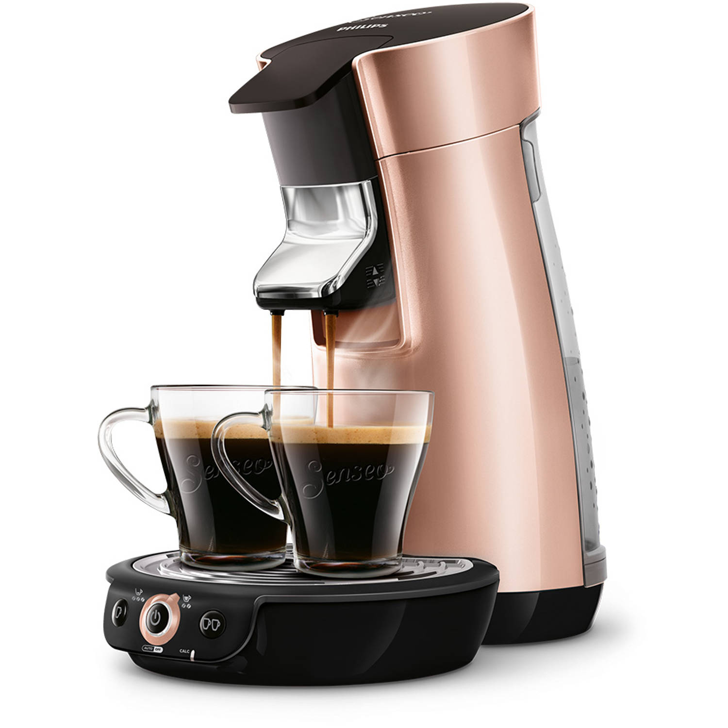 welzijn Recensie onthouden Philips SENSEO® Viva Café koffiepadmachine HD7831/30 - roze/koper | Blokker