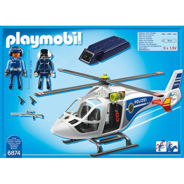PLAYMOBIL City Action politie helikopter 6874