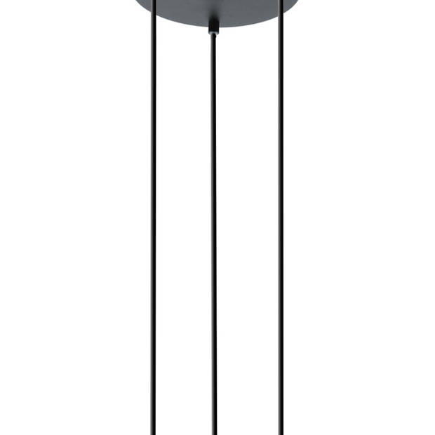 EGLO Newtown hanglamp - 3 lichts - zwart
