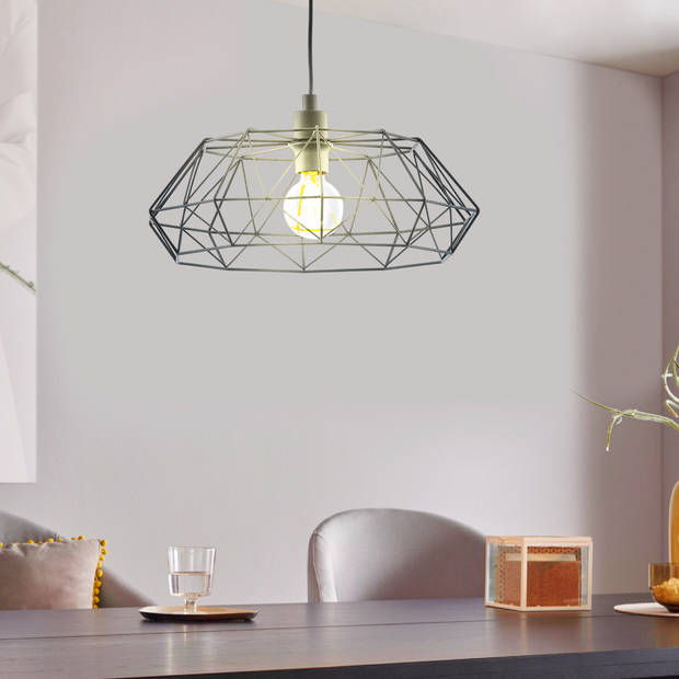 EGLO hanglamp Carlton 2 - zwart