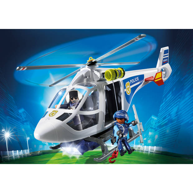 PLAYMOBIL City Action politiehelikopter met LED-zoeklicht 6921