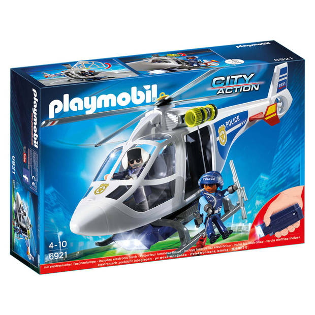 PLAYMOBIL City Action politiehelikopter met LED-zoeklicht 6921