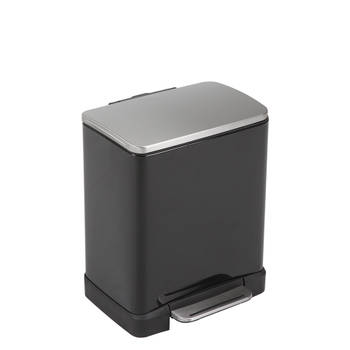 EKO E-Cube pedaalemmer afvalscheider - 10 + 9L - zwart