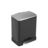 EKO E-Cube pedaalemmer afvalscheider - 10 + 9L - zwart