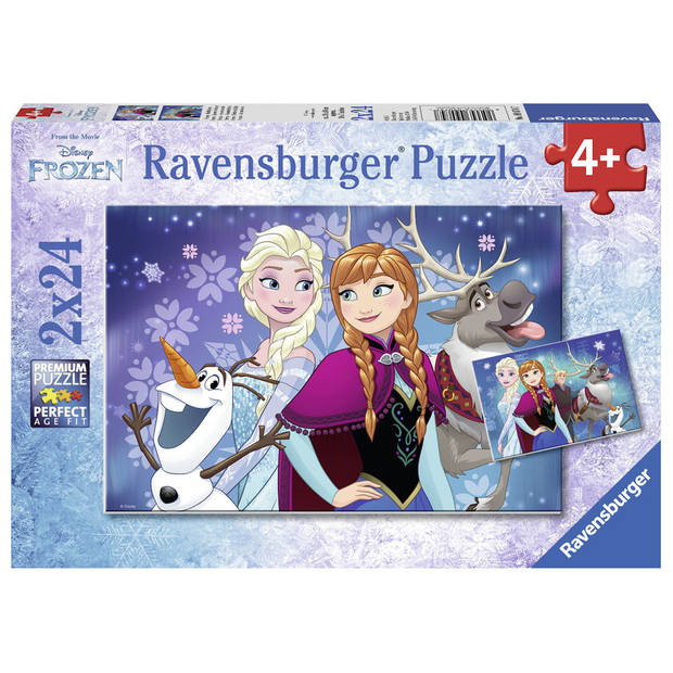 Ravensburger puzzel Disney Frozen noorderlichten - 2 x 24 stukjes
